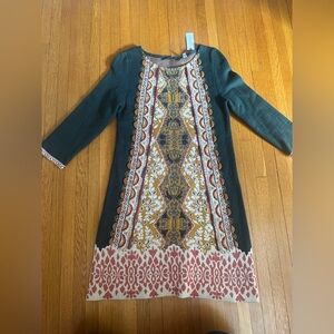 Anthropologie Lanka Tunic Dress by Knitted & Knotted, Size S, NWT